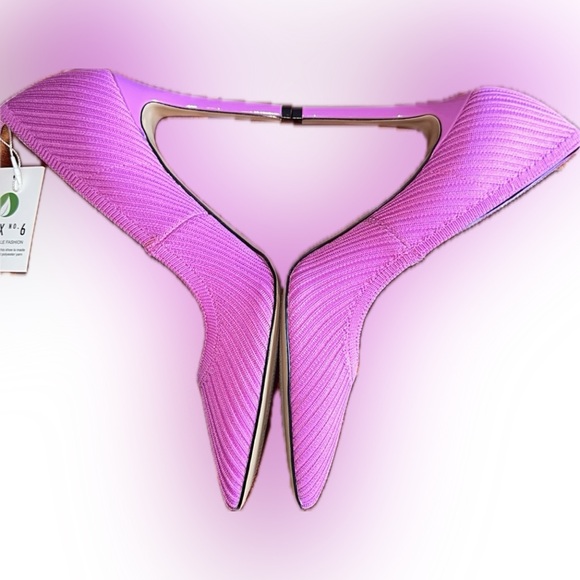 Mix No. 6 Danyah WOMENS Iris Stretch Knit Slip On 4" Pumps Heels SIZE 11M - Picture 4 of 5